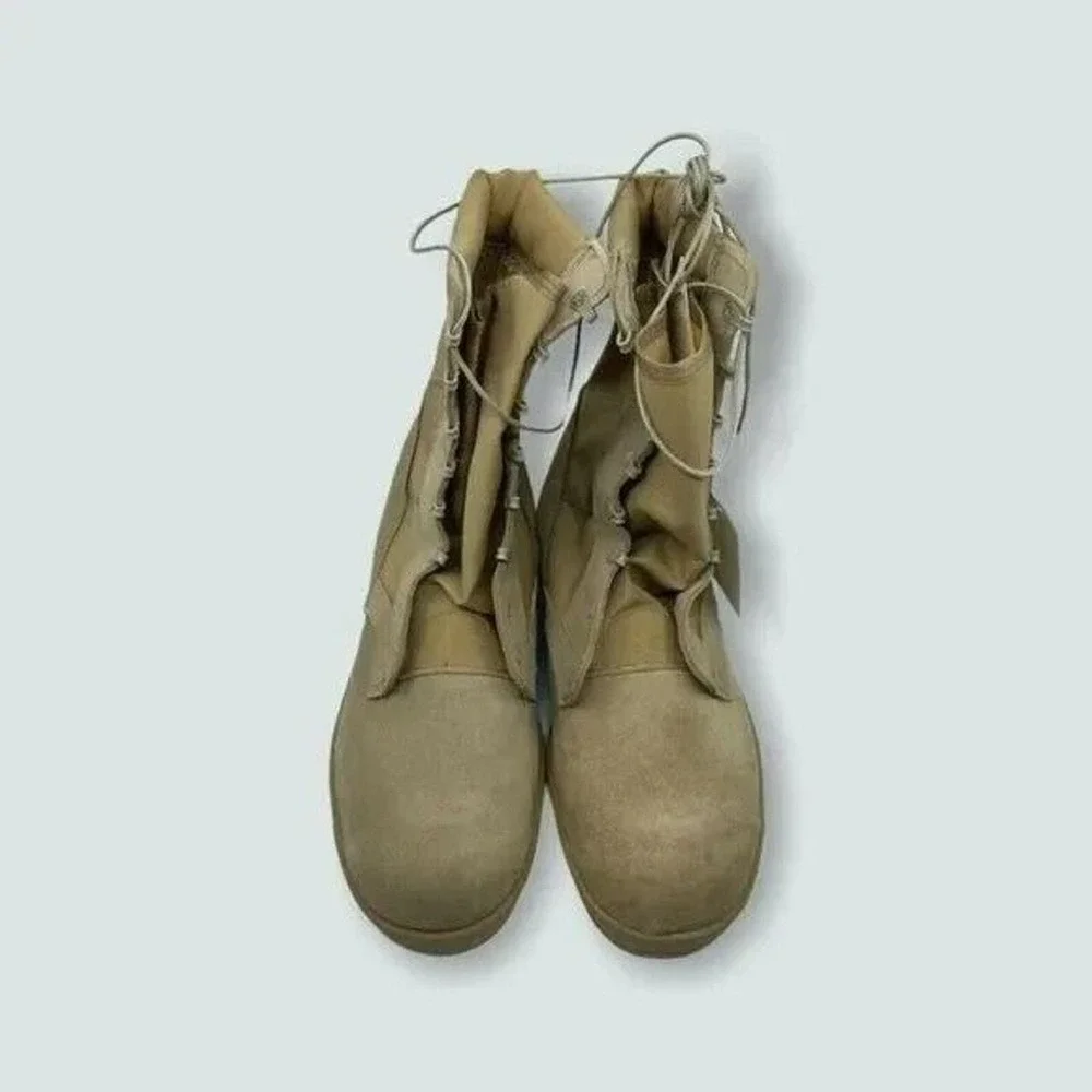 Mcrae‎ Mens Combat Military Boots Desert Tan Round TOE 15.5 WIDE New in Factory